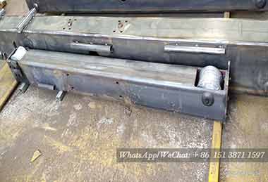 End girder production picture for 5 ton and 6 ton electric overhead travelling crane Australia project End girder production picture for 5 ton and 6 ton electric overhead travelling crane Australia project