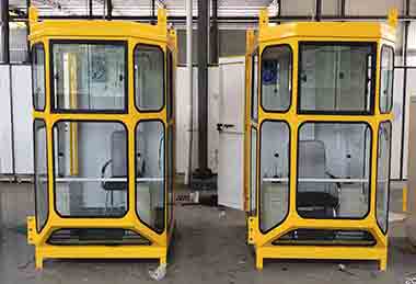 Crane driver's cab control for overhead crane 20 ton customized for steel rolling mill in Pakistan 