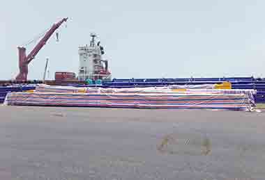21.5 m main girder & 12 m main girder delivered by bulk cargo to Pakistan to reduce crane transportation cost 