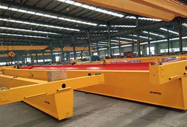 Painted main girder of European style single girder overhead crane for sale Australia