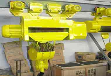 Motorized trolley travelling heavy duty wire rope hoist for single girder crane Motorized trolley travelling heavy duty wire rope hoist for single girder crane