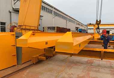 Double girders of double hoist overhead cranes for Uzbekistan Project 40 ton /15 ton  Double girders of double hoist overhead cranes for Uzbekistan Project 40 ton /15 ton