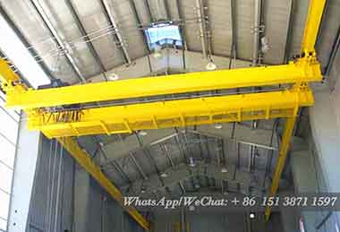 Double girder underslung birdge crane and overhead crane 
