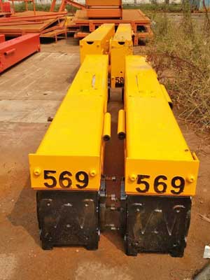 6 ton end carriages for Philippines project single girder top running overhead bridge crane  6 ton end carriages for Philippines project single girder top running overhead bridge crane