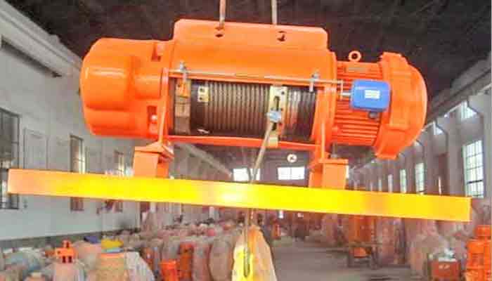 Main parameters of metallurgic use electric wire rope hoist