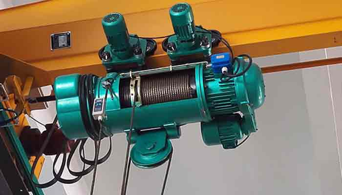 Main parameters of double speed electric wire rope hoist