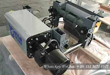 European style low headroom wire rope hoist for 8 ton bridge cranes 