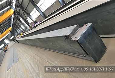 Box girder main girder for 8 ton birdge crane project for Philippines 