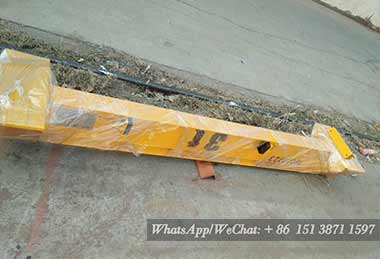 Main girder of 3 ton single girder electric overhead crane with grab bucket for sale Jordan