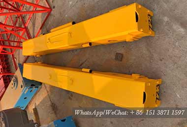 End girder of 3 ton single girder overhead grab bucket crane for sale Jordan