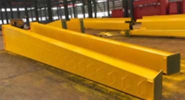 Support legs, box girder designed for goliath crane