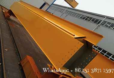 Main girder of single girder overhead crane with 3 ton + 3 ton electric wire rope hoists for sale Australia Main girder of single girder overhead crane with 3 ton + 3 ton electric wire rope hoists for sale Australia