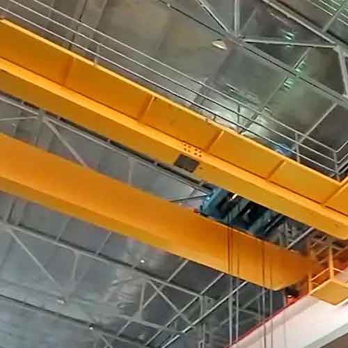 Overhead Crane 45 Ton, Workshop Double Girder Crane Uzbekistan