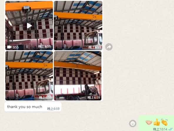 single girder overhead crane 10 ton, feedback from Mali client single girder overhead crane 10 ton, feedback from Mali client