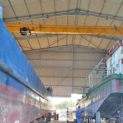 5 Ton Single Girder Eot Crane for Shipbuilding Maldives