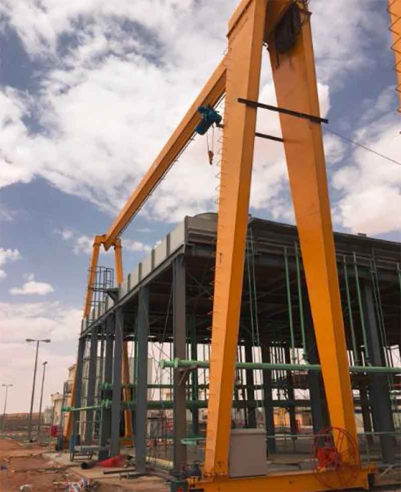 5 ton single beam gantry crane for sale Saudi Arabia finished installation
