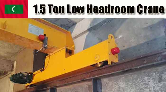 Low headroom crane end carriages for 1.5 ton overhead crane projects