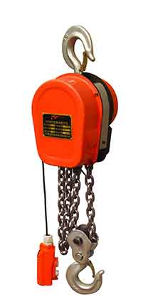 DHS series electric chain hoist specifications 1 Ton, 2 Ton, 3 Ton, 5 Ton, 10 Ton