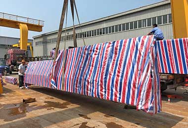 Main girder of double girder overhead travelling crane for 50 ton crane project for American client Main girder of double girder overhead travelling crane for 50 ton crane project for American client