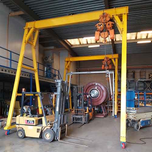 Electric Chain Hoist Portable Gantry Crane 10 Ton Assembly Netherlands