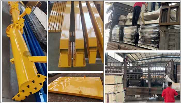 4 sets of roller jib cranes production and delivery pictures 