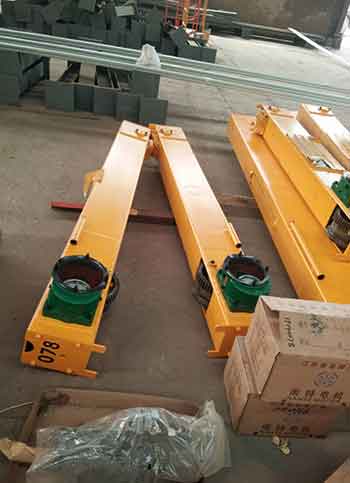 3 ton overhead crane end trucks for delivery to Mexico