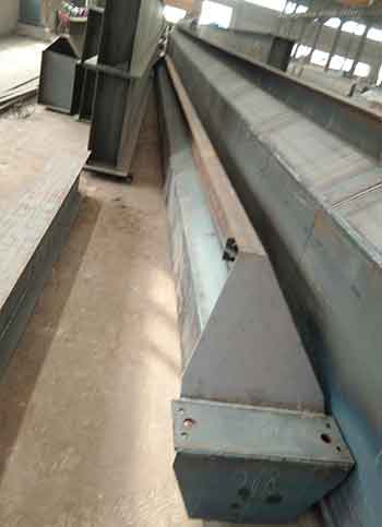 Main girder of 3 ton single girder eot crane with top running crane design for sale Mexico