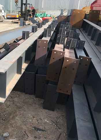 Steel support columns of 3 ton single girder eot crane for sale Mexico