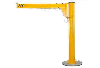 Manual rotating free standing jib cranes