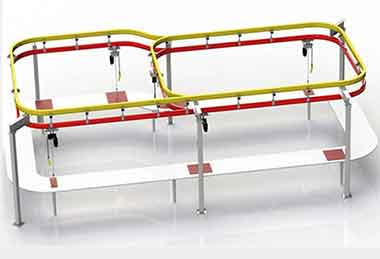 Free standing workstation crane