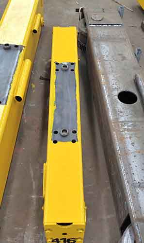 End carriages of free standing overhead crane sale Cyprus
