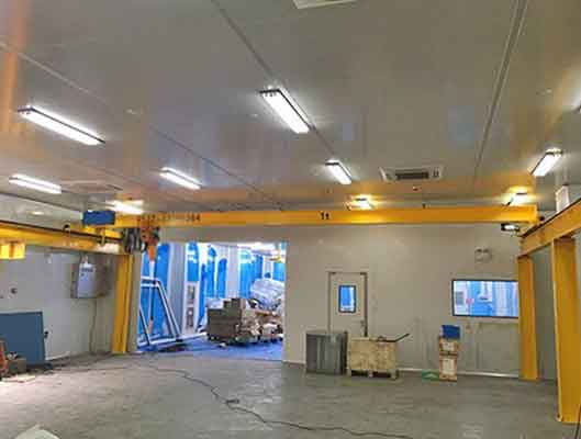 Top running freestanding bridge crane for indoor use - Freestanding crane series  Top running freestanding bridge crane for indoor use - Freestanding crane series