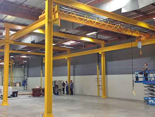 1 ton freestanding bridge crane for indoor use - Freestanding crane series  1 ton freestanding bridge crane for indoor use - Freestanding crane series