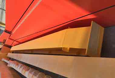 Main girder of 5 ton electric overhead crane operated by remote control for sale Philippines Main girder of 5 ton electric overhead crane operated by remote control for sale Philippines