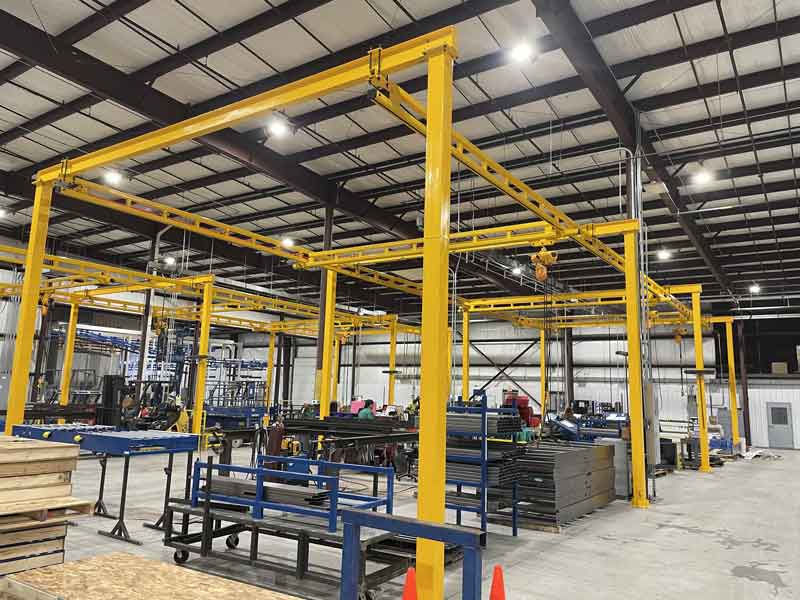 1 ton freestanding workstation crane system