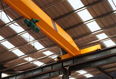 standard overhead travelling crane with wire rope hoist 
