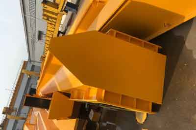 Main girder of single girder beam gantry crane 25 ton painted Main girder of single girder beam gantry crane 25 ton painted