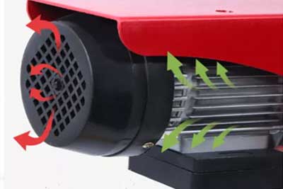 Fast air circulation, improved cooling. Aluminum shell fast heat conduction