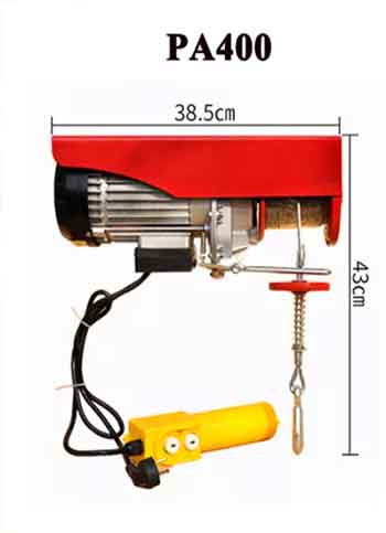PA 400 mini wire rope hoist