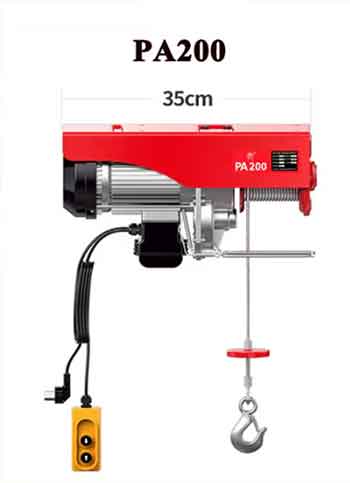 PA 200 mini wire rope hoist