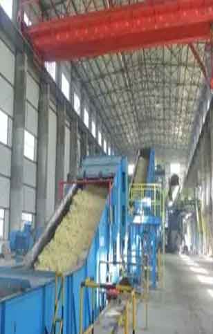 Workshop bridge cranes for cane processing line