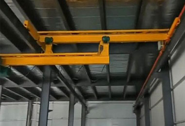 Telescoping bridge crane developed based on ld series of top running single girder overhead cranes Telescoping bridge crane developed based on ld series of top running single girder overhead cranes