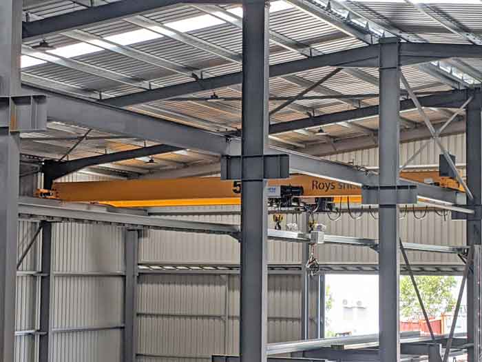 5 ton single girder top running overhead crane for sale Australia 