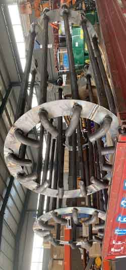 Foundation cage of pillar mounted jib crane 5 ton for sale Philippines