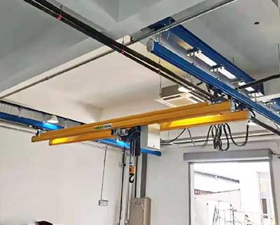 Ceiling mounted double girder suspension kbk crane 