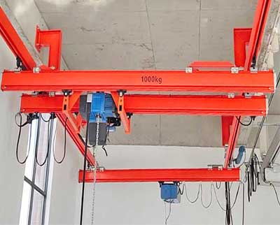 Ceiling mounted single girder supension kbk crane 