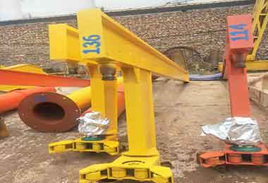 Rotating jib crane cantilever - 2 ton slewing jib crane for sale New Zealand
