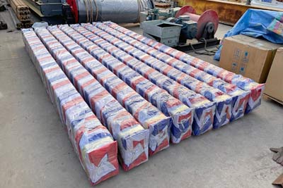 5 ton crane end carriages packed for delivery