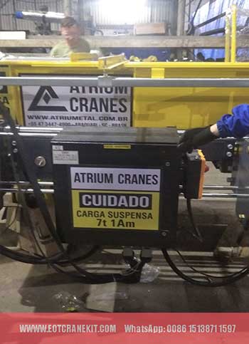 Electric wire rope hoist 7 ton for sale Brazil