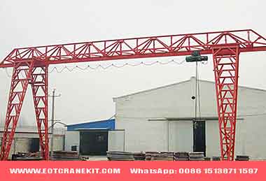 single girder gantry crane with truss girder design